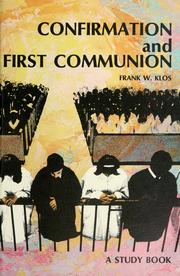 Cover of: Confirmation and first commumion: a study book