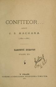 Cover of: Confiteor by Josef Svatopluk Machar