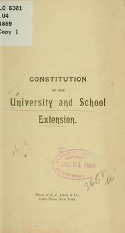 Cover of: The Constitution of the United States by United States