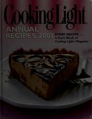 Cover of: Cooking light annual recipes 2003