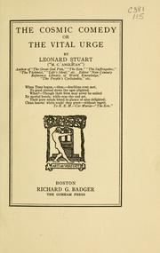 Cover of: The cosmic comedy: or, The vital urge