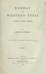 Bombay and western India by Douglas, James