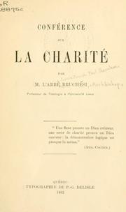 Cover of: Conférence sur la charité. by Louis Joseph Paul Napoléon Bruchési