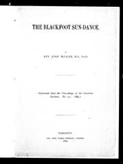Cover of: The Blackfoot sun-dance