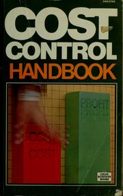 Cover of: Cost control handbook by Wilson, R. M. S.