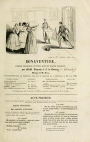 Cover of: Bonaventure: comédie-vaudeville en trois actes et quatre tableaux