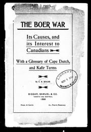 Cover of: The Boer War by E. B. Biggar