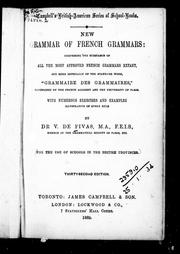 Cover of: New grammar of French grammars by Victor de Fivas