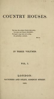 Cover of: Country houses. by Charlotte Trimmer Moore, Charlotte Trimmer Moore