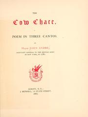 Cover of: The cow chace, a poem in three cantos.