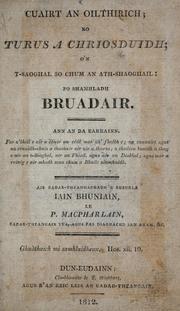Cover of: Cuairt an oilthirich, or, Turus a Chriosduidh by John Bunyan