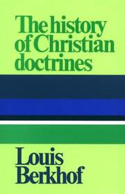 Cover of: History of Christian Doctrines