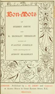 Cover of: Bon-mots of Sydney Smith and R. Brinsley Sheridan