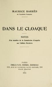 Cover of: Dans le cloaque.