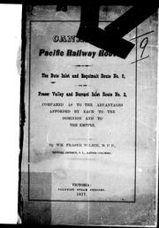 Cover of: Canadian Pacific Railway route by William Fraser Tolmie