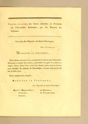 Cover of: Copies exactes des lettres adressées au Président de l'Assemblée nationale