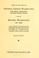 Cover of: Copies of the wills of General George Washington, the first president of the United States and of Martha Washington, his wife