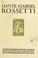 Cover of: Dante Gabriel Rossetti.