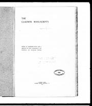 Cover of: The Gladwin manuscripts by by Charles Moore