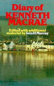 Cover of: Diary of Kenneth Macrae