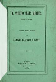 Cover of: D. Antonio Alves Martins, bispo de Vizeu.