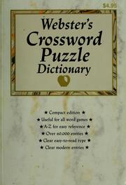 Cover of: Crossword puzzle dictionary. by 