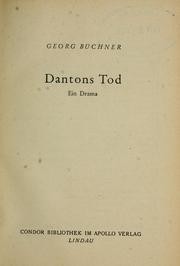Cover of: Dantons Tod by Georg Büchner