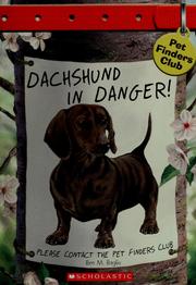 Cover of: Dachshund in danger!