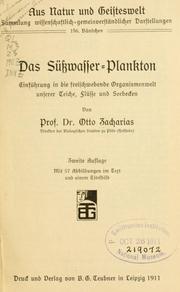 Cover of: süsswasser-plankton: einführung in die freischwebende organismenwelt unserer teiche, flüsse und seebecken