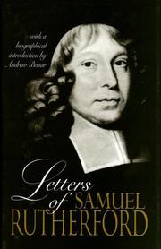 Cover of: Letters of Samuel Rutherford by Samuel Rutherford