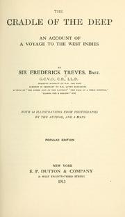 Cover of: The cradle of the deep by Frederick Treves, Frederick Treves