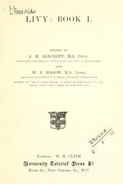 Cover of: Book I by Titus Livius