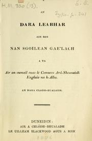 Cover of: An dara leabhar air son nan sgoilean G'lach a ta air an cumail suas le Comunn Ard-sheanaidh Eaglais na h-Alba. by Church of Scotland.