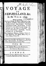 Cover of: A voyage to New-Holland, &c. in the year 1699 by by Captain William Dampier.