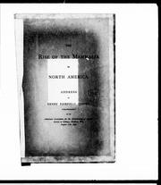 Cover of: The rise of the mammalia in North America by address by Henry Fairfield Osborn
