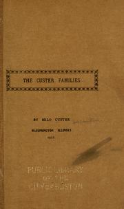 Cover of: The Custer families.