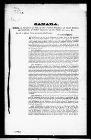 Cover of: [Letters patent incorporating the Canadian Pacific Railway Company]