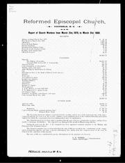 Report of church wardens from March 31st, 1879 to March 31st, 1880