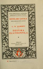 Cover of: Deifira ; Ecathonfila by Leon Battista Alberti
