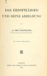 Cover of: erdsphäroid und seine abbildung