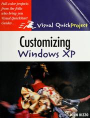 Cover of: Customizing Windows XP by John Rizzo