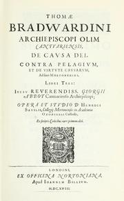 Cover of: De causa Dei contra Pelagium et de virtute causarum.: Opera et studio Henrici Savilli.  Ex scriptis codicibus nunc primum editi.