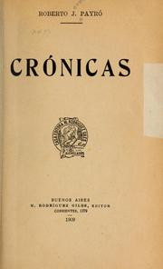 Cover of: Crónicas by Roberto Jorge Payró