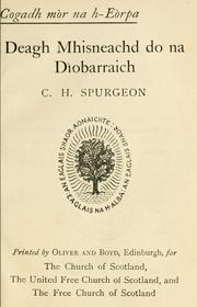Deagh mhisneachd do na dbarraich by Charles Haddon Spurgeon