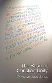 Cover of: The Basis of Christian Unity
