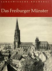 Cover of: Das Freiburger Münster by Helga Schmidt-Glassner