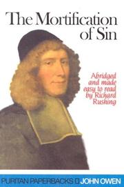 Cover of: The Mortification of Sin by John Owen