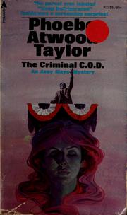 Cover of: The criminal C.O.D.: an Asey Mayo mystery