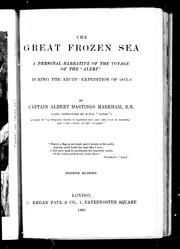 Cover of: The great frozen sea by Markham, Albert Hastings Sir