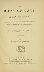 Cover of: The book of cats by Charles H. Ross